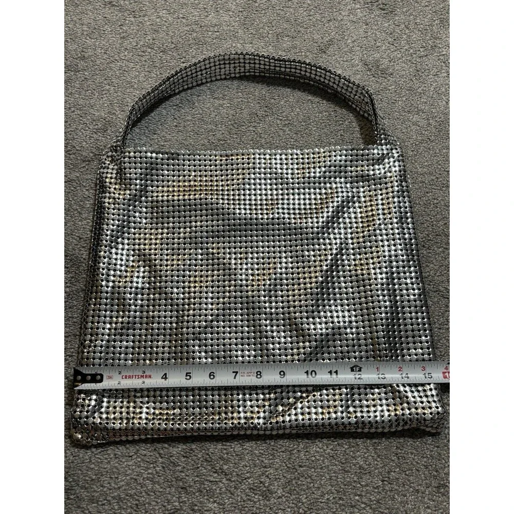 Paco RABANNE Pixel Mesh‎ Silver Metallic Tote Bag New Without Tags